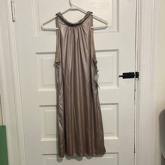 Bailey 44 Director's Cut Dress Shiny Taupe M - Picture 3 of 12